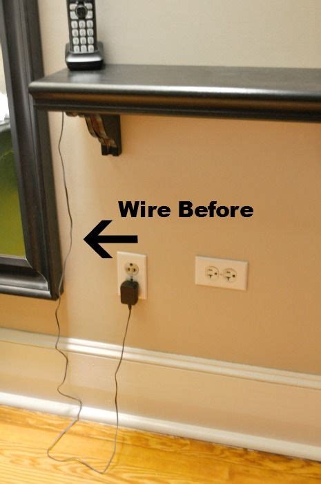 how to hide an electrical box in the wall|wire hiding strip on wall.